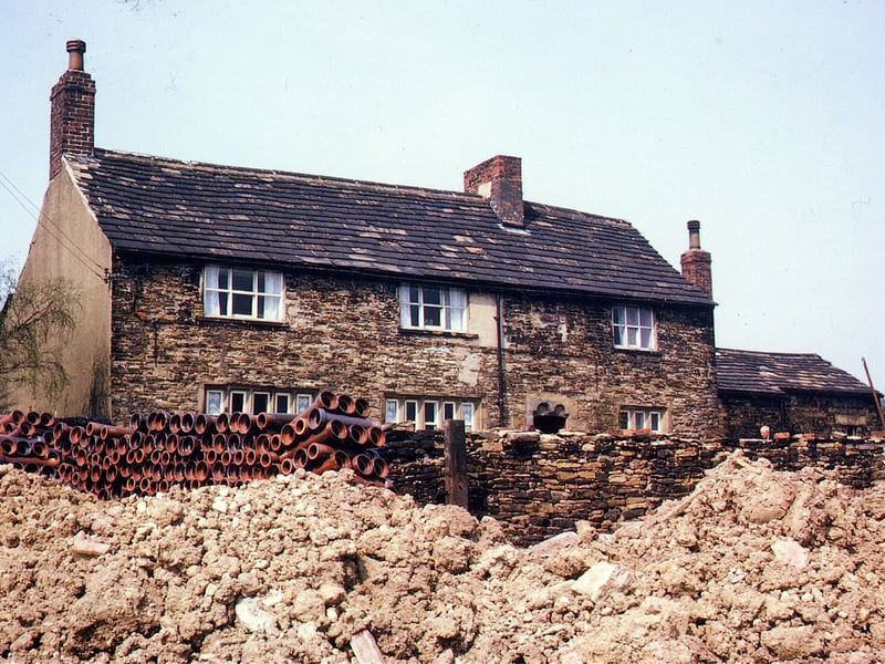 Hesketh House pictured in August 1966 just prior to demolition. Building excavation is underway for the proposed new bungalows.