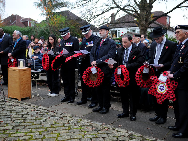 Residents and representatives gathered at the BHH Synagogue on Street Lane on Sunday