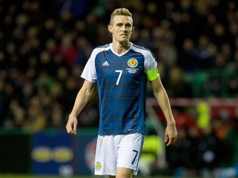 The midfielder won five EPL titles, an FA Cup and the Champions League, so there's no surprise that he features so high up this list. Often Scotland's star player during the more difficult periods, Fletcher captained Scotland in 34 of his 80 Scotland games.