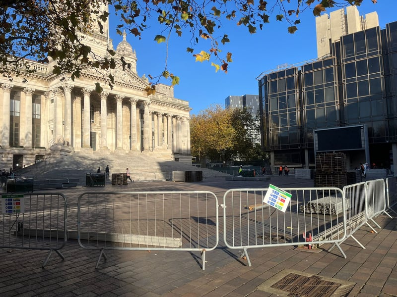 Portsmouth On Ice will be returning to the city on November 23. Work has officially started at the site to get the ice rink ready for the festive season. 