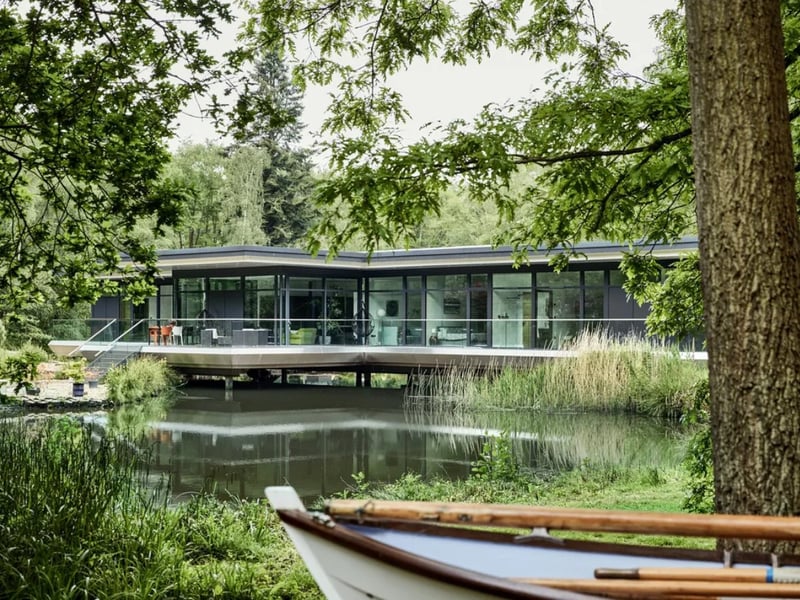 This unique home comes with five bedrooms, six bathrooms and a wonderful living space. 