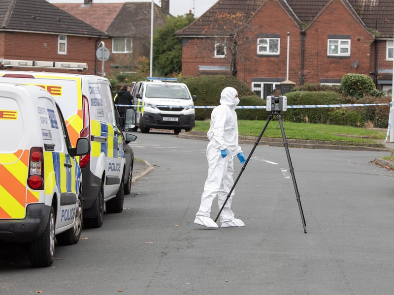 A scene has remained in place at the address on Winrose Avenue throughout today so that  forensic examination could take place.