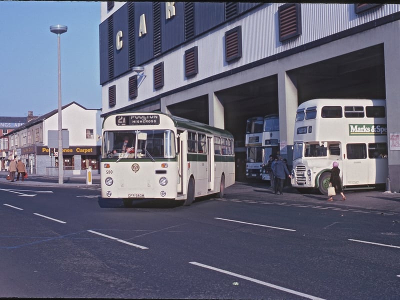 Catch a bus from Blackpool bus station, central to Saturday afternoon shopping