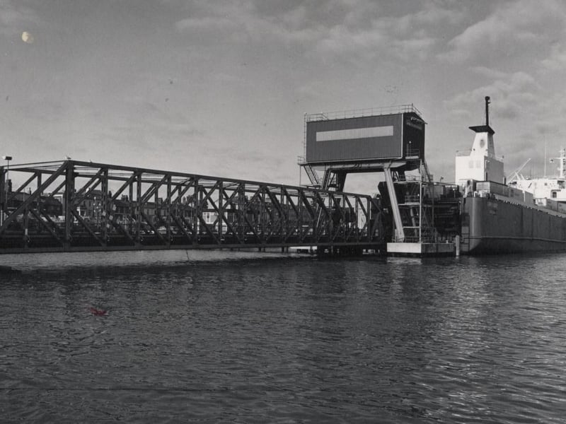 For those in Fleetwood - watch the RoRo ferries come and go. This was February 1986
