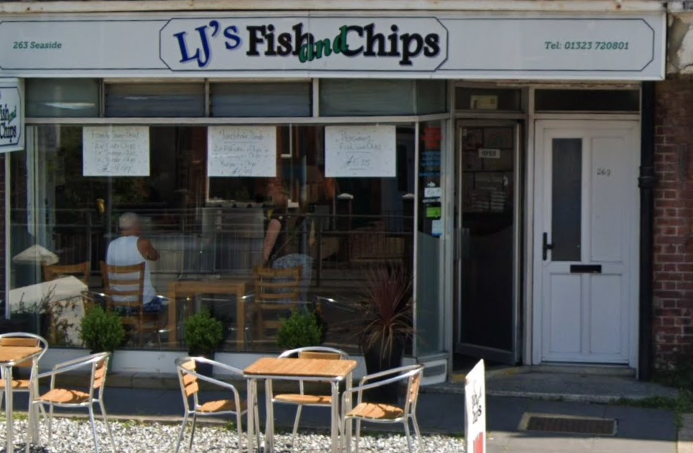 LJ’s Fish and Chips in Eastbourne has a 5* rating from 85 reviews. A TripAdvisor reviewer said: “Enjoyed cod and chips tonight. Best I’ve ever had, crispy chips on the outside, soft in the middle with lovely white cod. Would highly recommend plus friendly staff.”