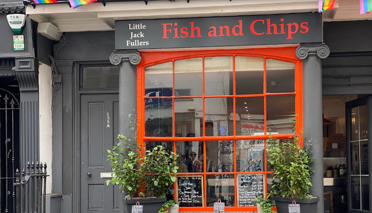 Little Jack Fullers in Brighton 4.5* rating from 88 reviews. A TripAdvisor reviewer said: “Best fish and chips in Brighton! Lots of different choices, we had the cod and it was so good! The chips were also amazing! Not too greasy which is difficult to find.”