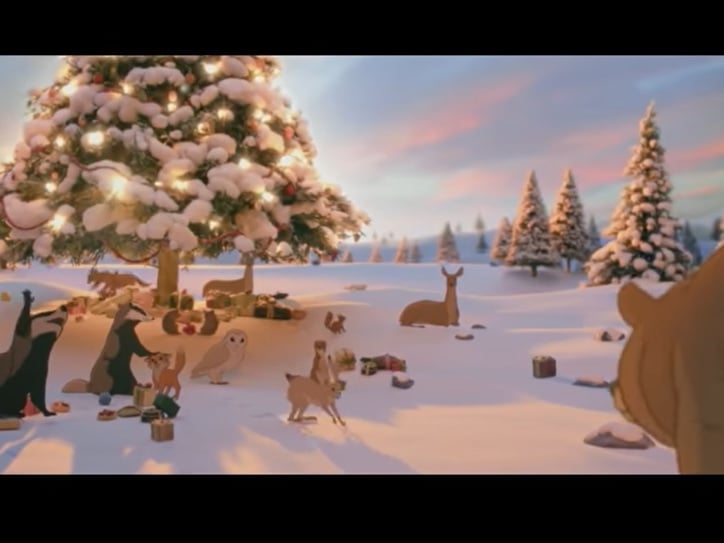 Perhaps the John Lewis advert with the most iconic song - Lily Allen’s cover of Somewhere Only We Know. It was such a hit that it topped the UK single’s chart. Beautifully animated, it does feel like one of those adaptations of Julia Donaldson books that air on BBC every year. But because it is fully cartoon, it feels a bit too adrift from reality in a way the ads usually don’t. Rating: 3.75 Jingle Bells. 