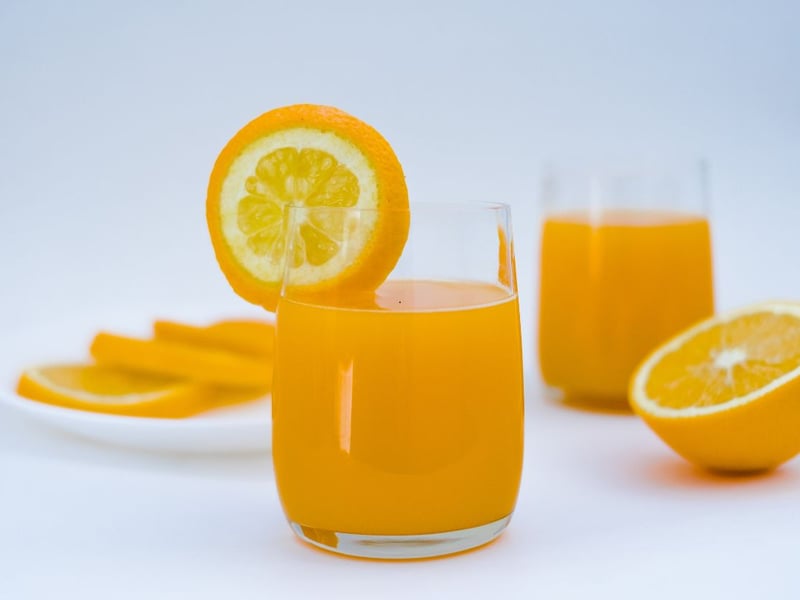 The simple pleasure of freshly squeezed orange juice completes the top five.