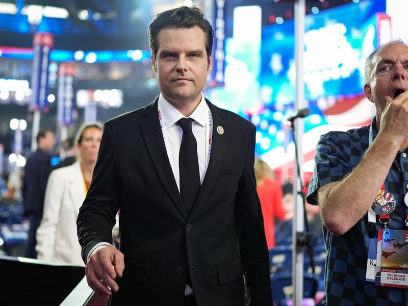 Mr Trump said on Wednesday he will nominate Florida representative Matt Gaetz to serve as his attorney general, naming a loyalist in the role of the nation’s top prosecutor. In selecting Mr Gaetz, 42, Mr Trump passed over some of the more established lawyers whose names had been mentioned as being contenders for the job. Mr Gaetz resigned from Congress on Wednesday night. The House Ethics Committee has been investigating an allegation that Mr Gaetz paid for sex with a 17-year-old, though that probe effectively ended when he resigned. Mr Gaetz has denied any wrongdoing.