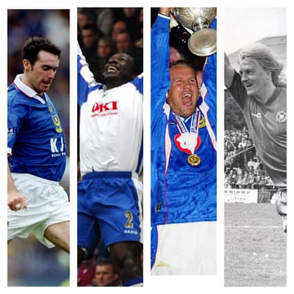 From left to right: Alan McLoughlin, Linvoy Primus, Paul Merson and Alan Biley are among your favourite Pompey players of all time.