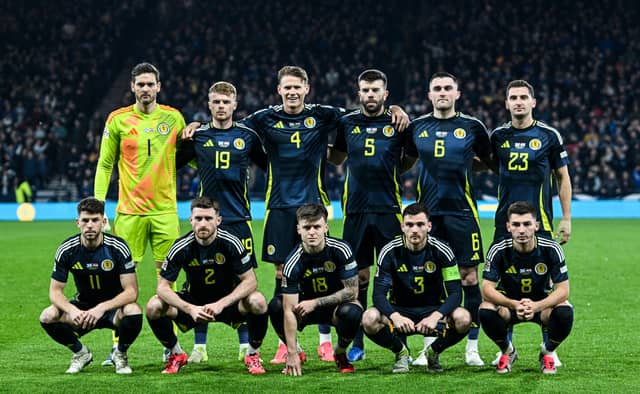 Scotland team pictured ahead of facing Croatia in the UEFA Nations League