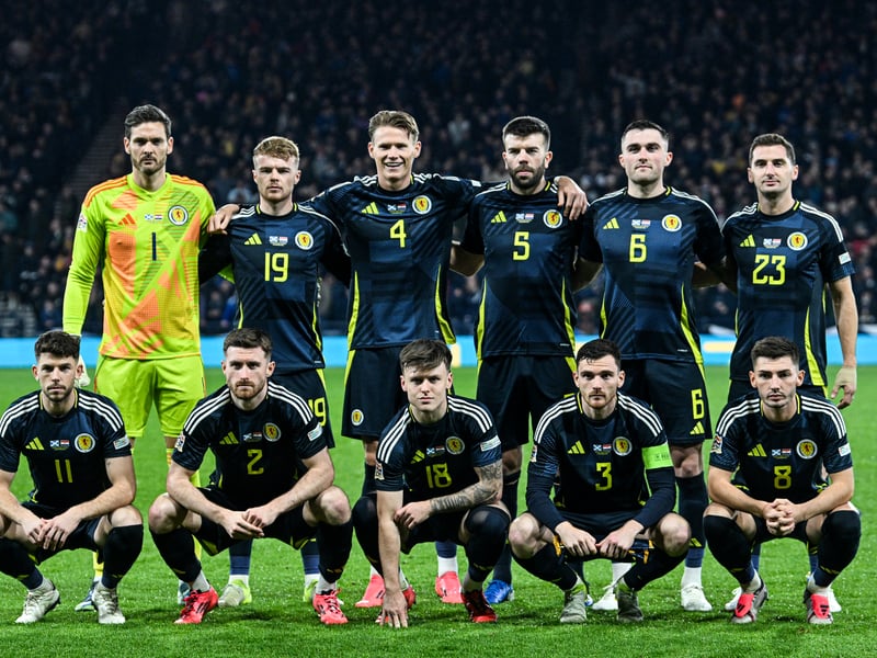 Scotland team pictured ahead of facing Croatia in the UEFA Nations League