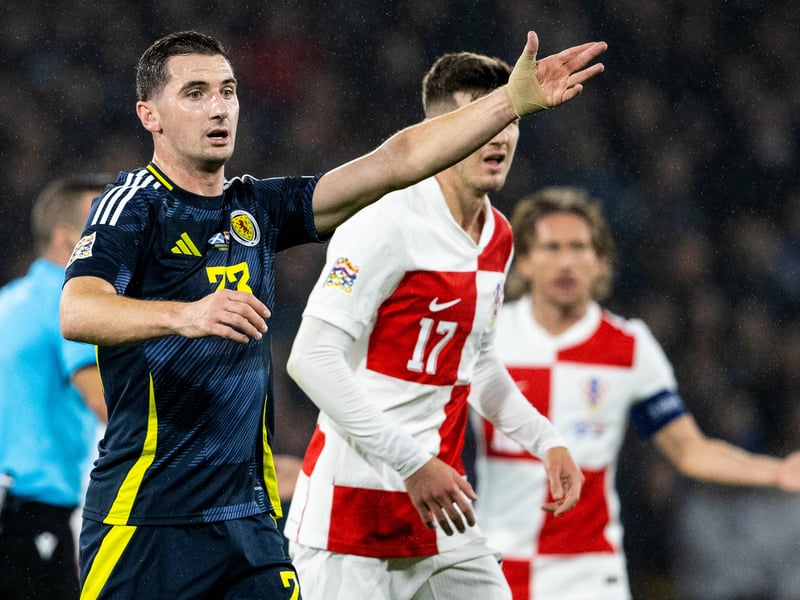 An uncharacteristic sloppy pass back towards his own defence nearly let Croatia in very early on. Recovered from that error to be a combative presence in midfield. Replaced by Ryan Gauld as Scotland sought more creativity with an extra man. 7