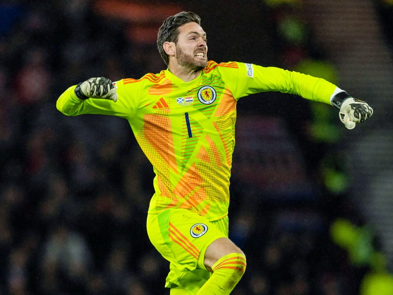 Scotland's top performer in the Nations League was the 41-year-old evergreen Hearts goalkeeper. Started four of the six matches and ranked at an impressive 7.54 for his performances. Had a 84.2% save percentage rate, prevented 1.60 goals and made zero errors that led to a goal. He may be approaching 42, but he shows no signs of slowing down.