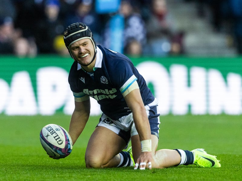 Always lively, always dangerous. His first-half try drew him level with Duhan van der Merwe at the top of the Scotland all-time list. The Edinburgh wingers now have 29 Test tries each. 7