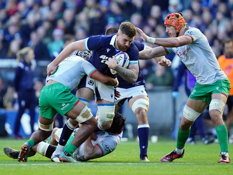 Returned to the national side after neck and shoulder issues caused him to miss the start of the season. Part of an all-new back row and helped stop what looked like a certain Portuguese try as he and Darcy Graham held up an opponent near the end. 6