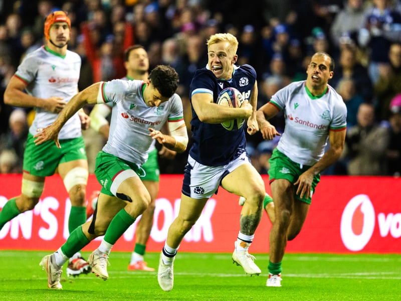 The Sale Sharks flyer scored two tries in two minutes in the second half to take his Scotland tally to four in three Tests. Has pace to burn and showed good awareness too as he cut inside smartly for the second score. 8