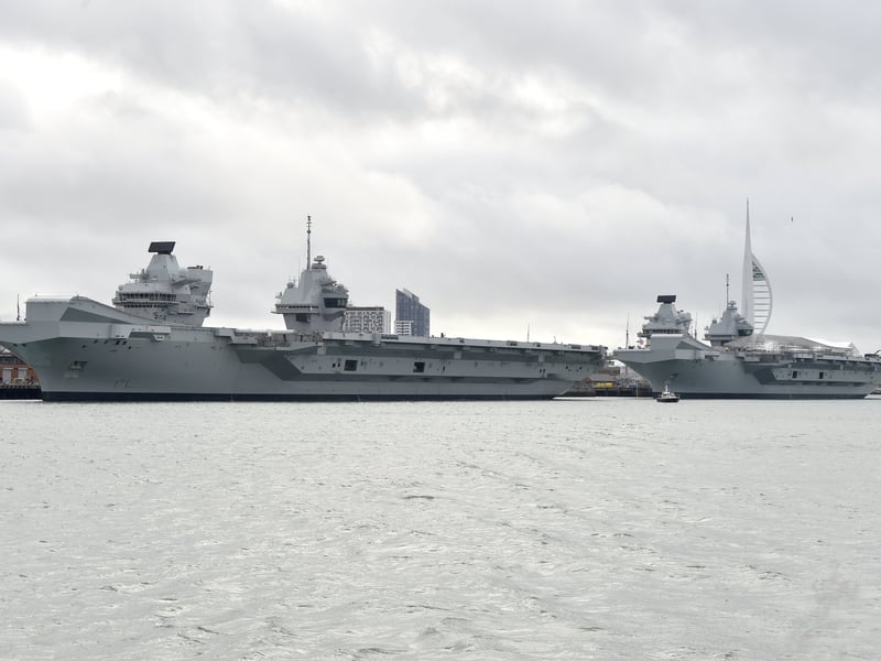 HMS Queen Elizabeth and HMS Prince of Wales have an out of service date of 2069.