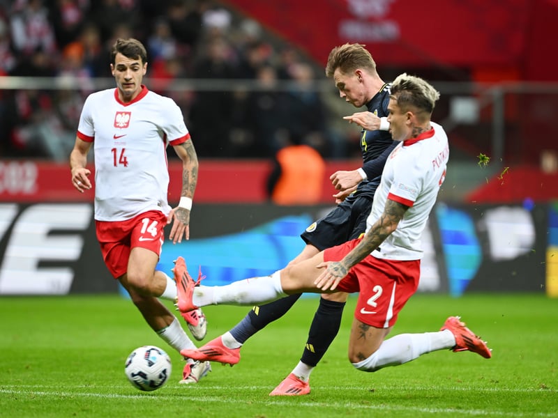 Was denied by the legs of Lukasz Skorupski and had a shot deflected on to the post in a busy first half. Got much more involved in the attacking play than against the Croats. Appeared to pick up a foot injury just after the hour-mark and soldiered on until the 75th minute, when he hobbled off for Ryan Gauld. 6.5