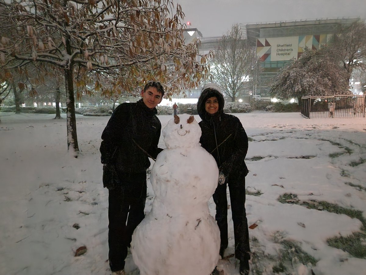Late night sledging, snowmen and snowballs as snow arrives