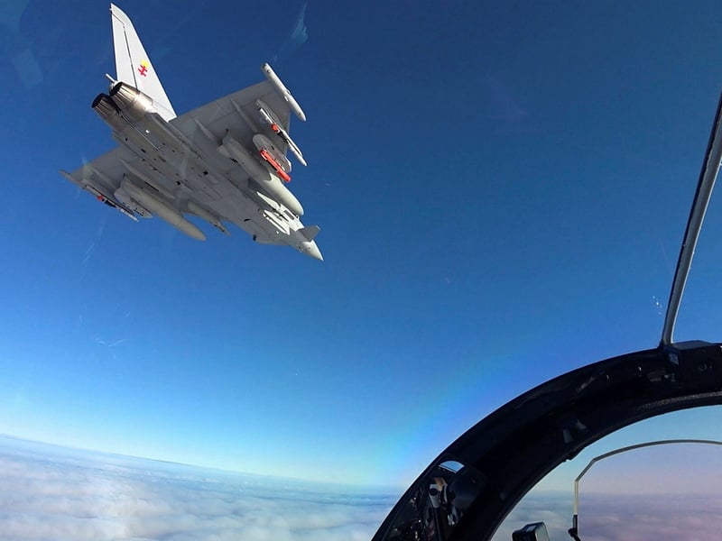A test firing in Sweden saw the weapon fired from a BAE Systems-operated Typhoon jet.