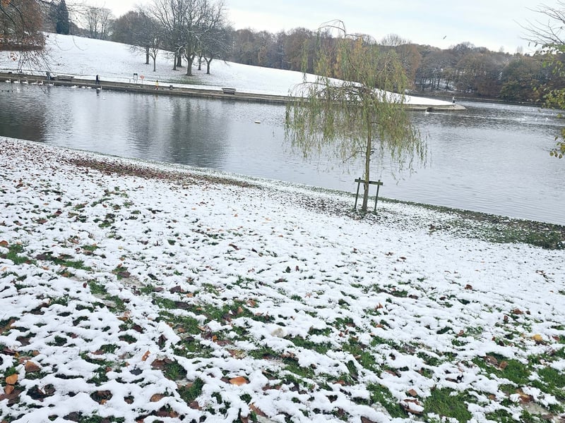 YEP reader Ammara Andleeb Khan shared this photo of snow in Roundhay Park, Leeds.