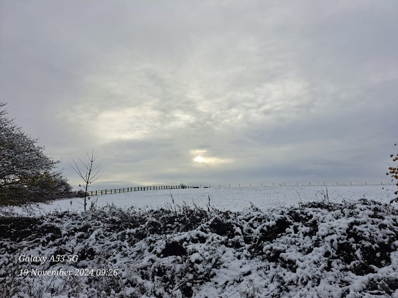 YEP reader Donna Jane Handforth shared this photo of snow in Ardsley Reservoir.  