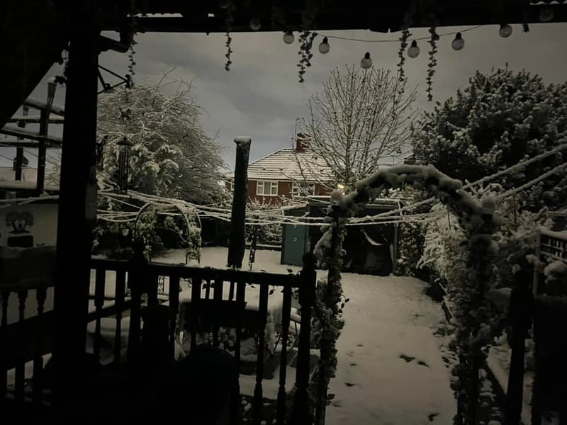YEP reader May Wilson shared this photo of snow in Belle Isle, Leeds. 