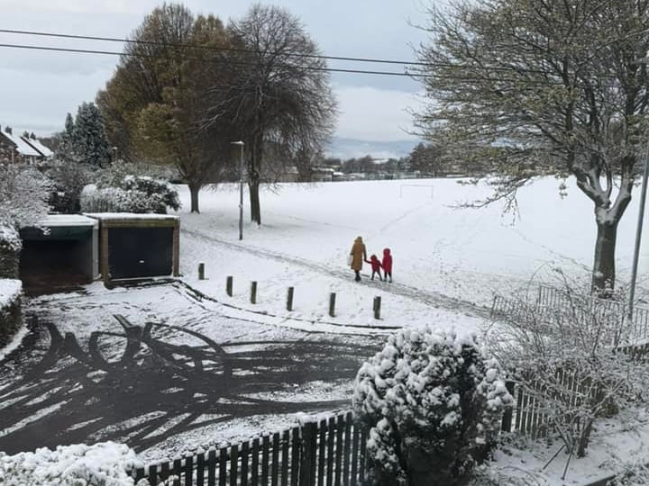 YEP reader Cheryl Westoby shared this photo of snow in Lindley, Huddersfield.