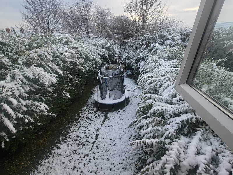 YEP reader Katie Alexander shared this photo of snow that had fallen overnight. 