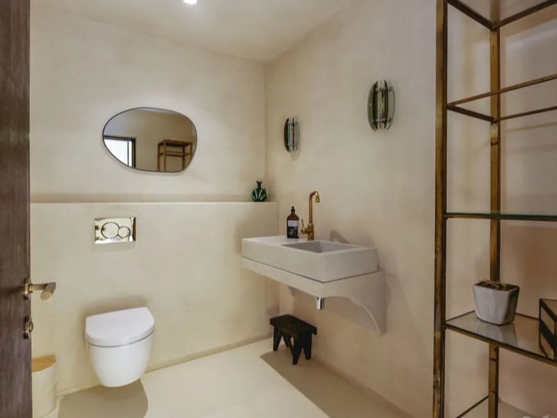 This home has six bathrooms, all of which are extremely modern and unique.