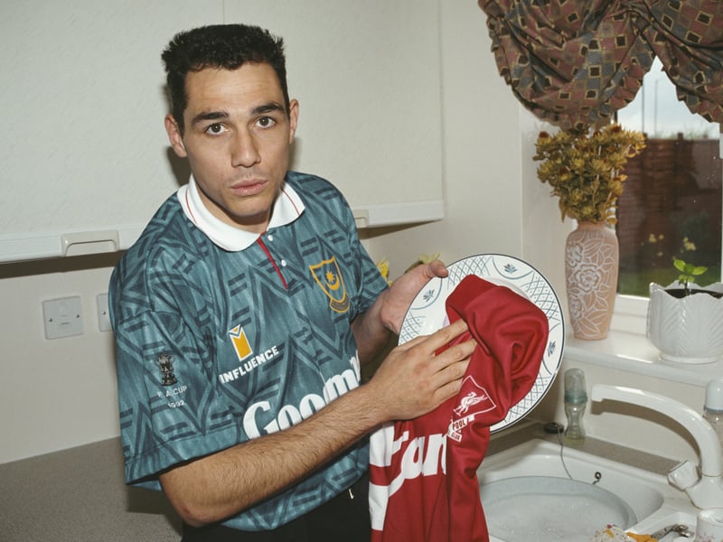 The striker was sold to Aston Villa for £1.2m in 1993 after scoring 109 goals in 188 appearances for Pompey following his arrival on a free transfer in 1989.