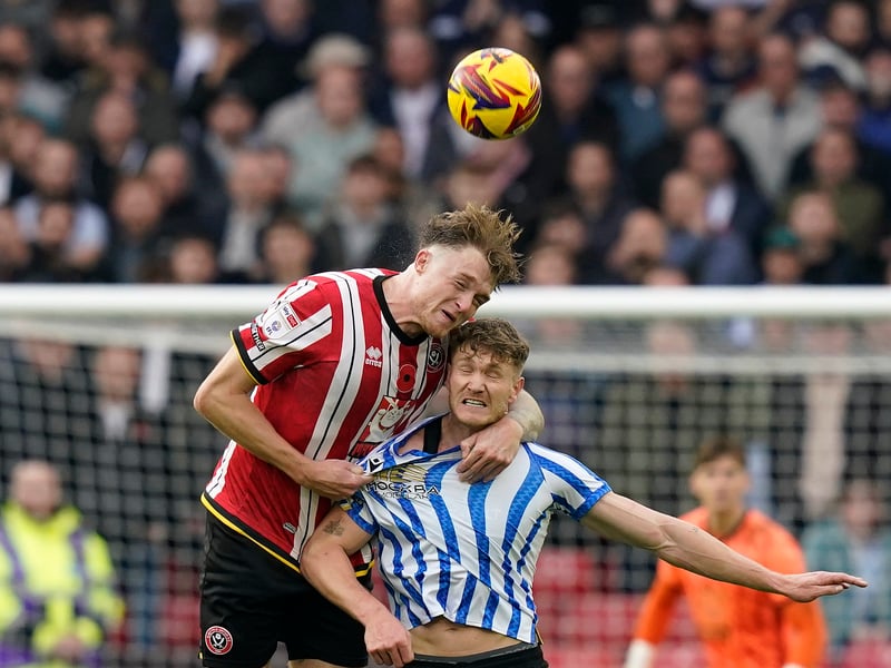 Much more composed than he was at Coventry on Saturday although in fairness it was probably helped by Oxford struggling to get across the halfway line at times as the Blades took total control