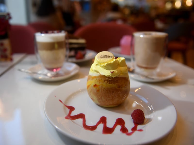 One dish at Caffè Concerto.