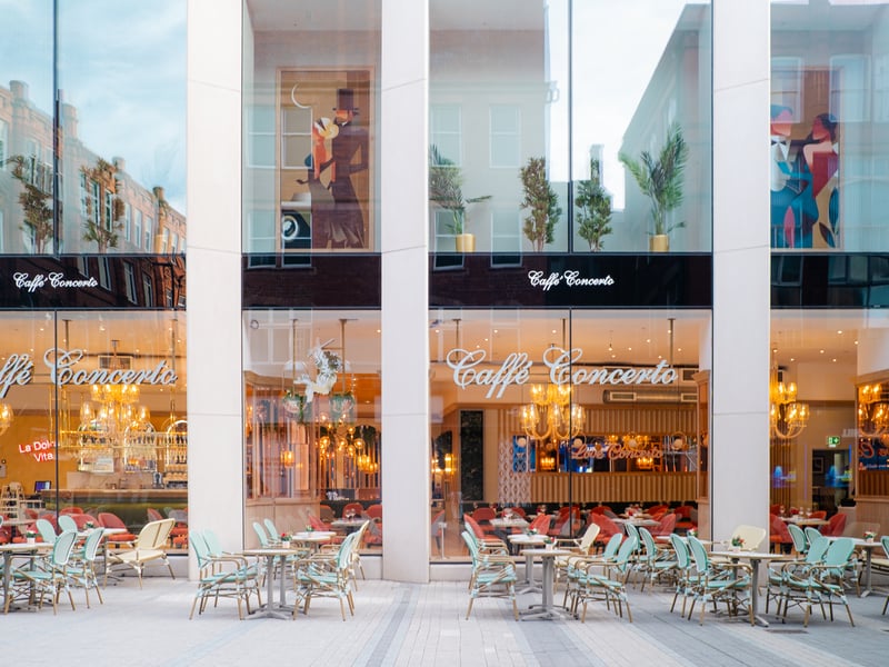“The decision to open in Leeds, particularly in Victoria Gate, was influenced by the area’s vibrant atmosphere and the opportunity to bring Caffè Concerto’s unique and elegant dining experience to a completely new audience.”