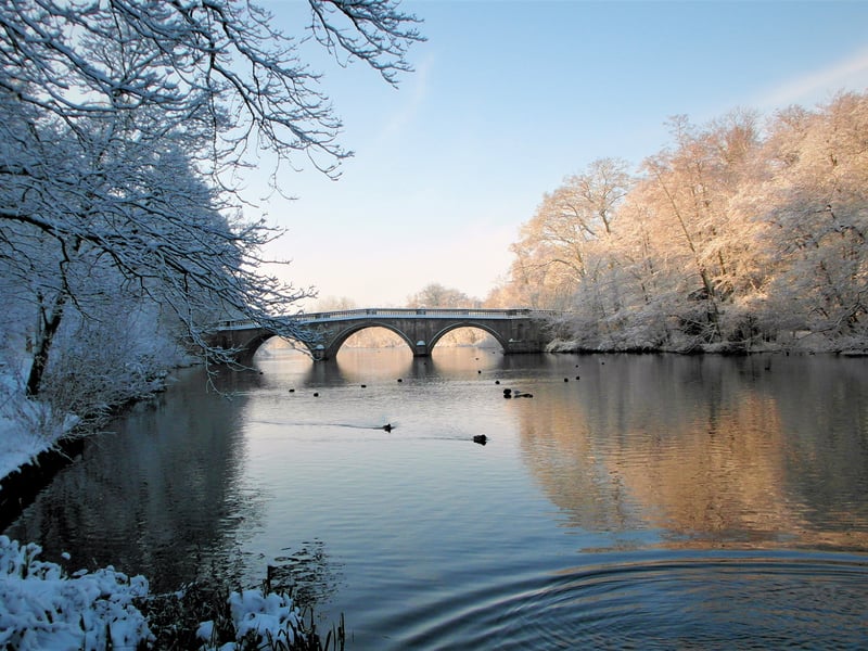 There are many trails to enjoy at Nottinghamshire's Clumber Park, including the stunning six-mile circular lakeside walk