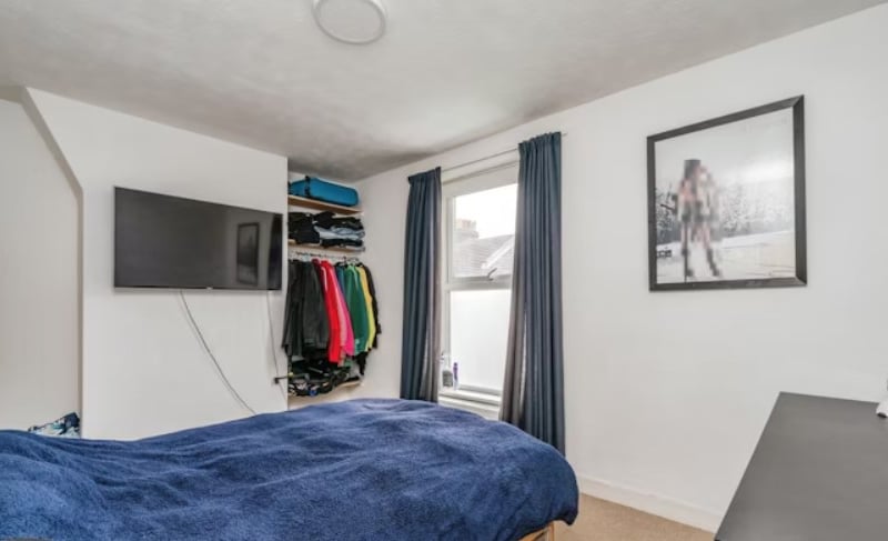 This home comes with two bedrooms, a spacious living room and a lovely garden.