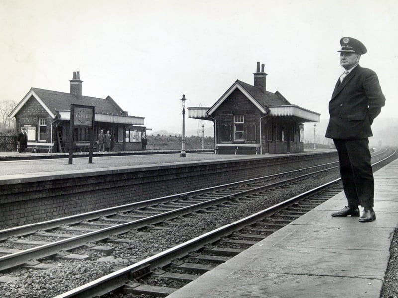Station master of Kirkstall and Armley (Canal Road) is pictured on the last day as a passenger station in March 1965.