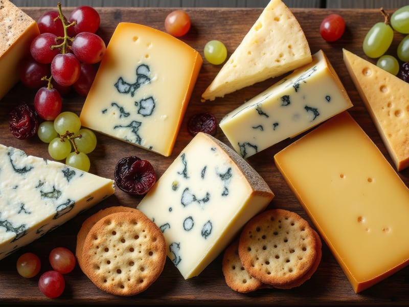 Cheeseboards are always a huge hit during the Christmas season. Festive cheeseboards include a wide variety of delicious cheeses including cheddar, blue cheese, brie, camembert and cranberry-infused cheese. Some opt to enjoy a cheeseboard instead of a dessert and it is always a staple on a Christmas party buffet.