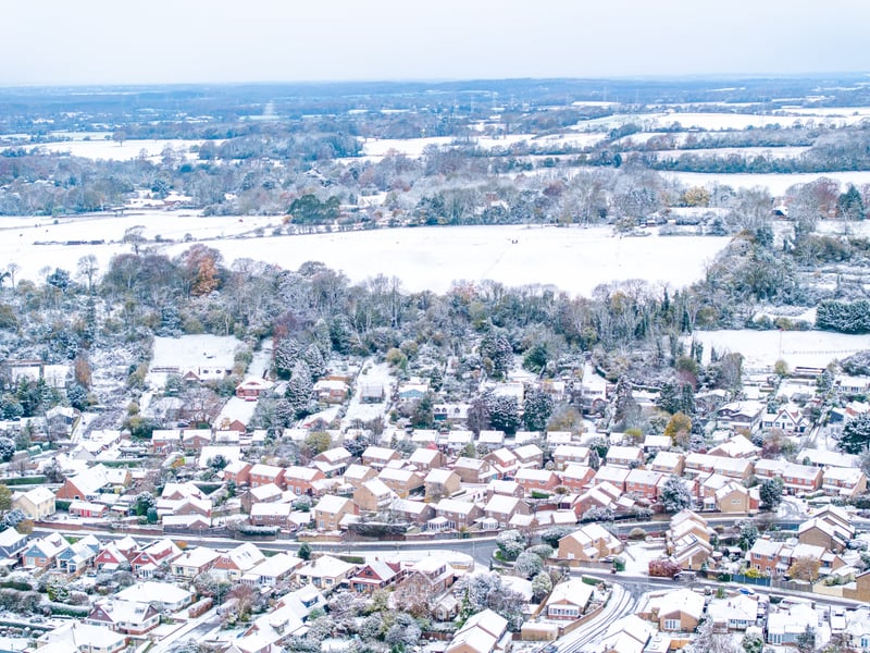 Snowy scenes in Horndean and Clanfield