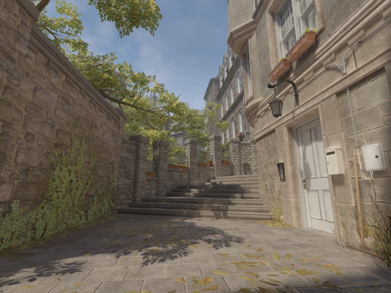 Plumtree Close in CS2 takes players toward Edinburgh Castle