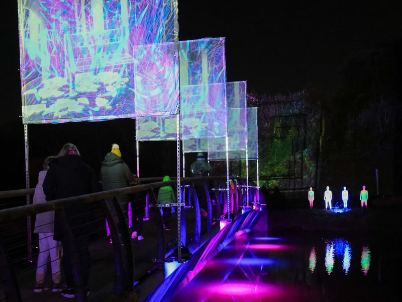 The illuminations over Hilsea Moat. Picture: Marcin Jedrysiak