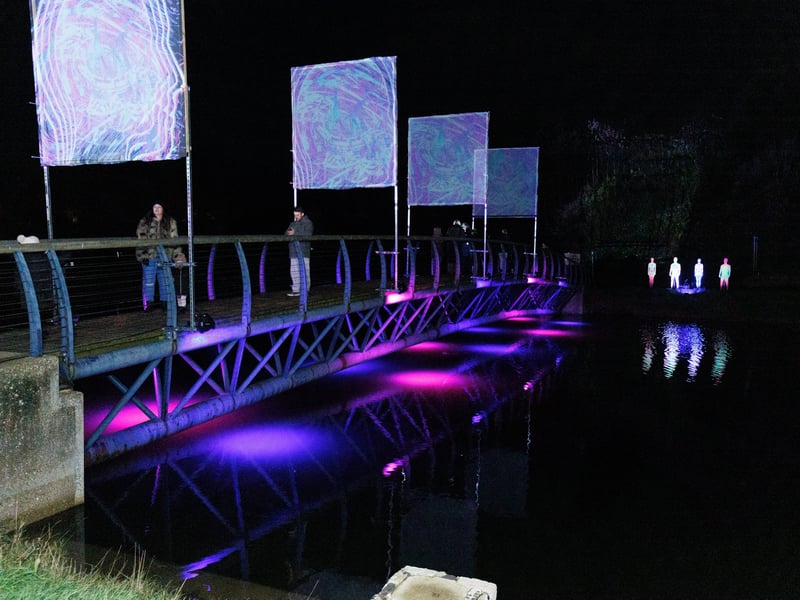 The illuminations over Hilsea Moat. Picture: Marcin Jedrysiak