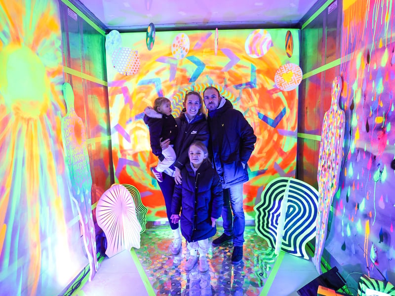Colourful lights at Hilsea Lido. Picture: Marcin Jedrysiak