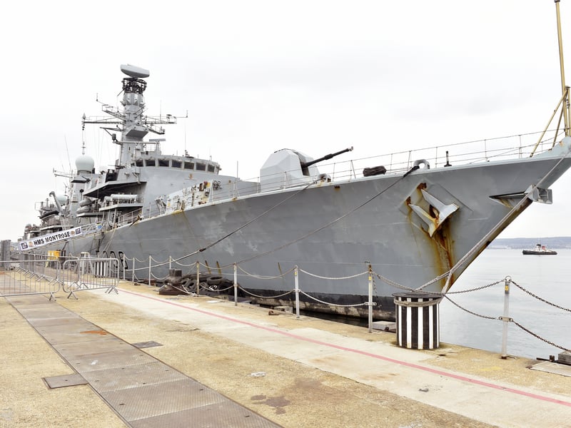 Portsmouth-based Duke-class Type 23 frigate - decommissioning ceremony held at HMNB Portsmouth on April 17, 2023. Her future is uncertain after receiving no bids when put out for tender.