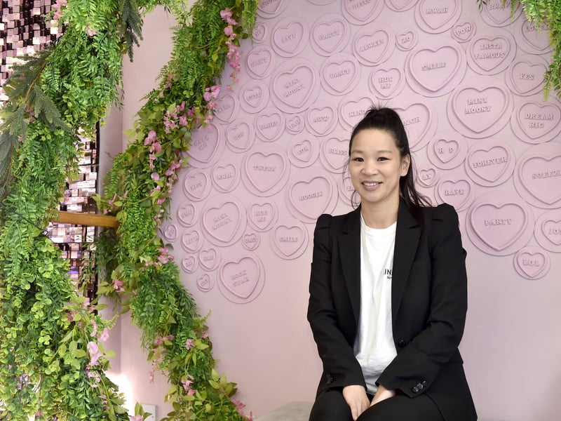 Simone Tai, owner of Mini Moony Pamper Parties, was inspired by her daughters to create a space for kids to hang out, relax, talk, and dance.
Picture: Sarah Standing (141124-5563)