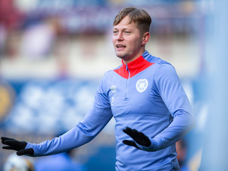 One of Hearts' most consistent performers, the experienced defender will look to keep Celtic quiet in the capital.