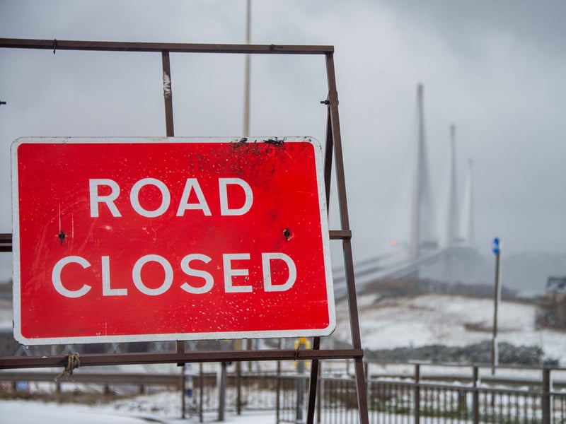 The closure of the Queensferry Crossing due to the risk of falling ice led traffic to be diverted over the Forth Road Bridge.