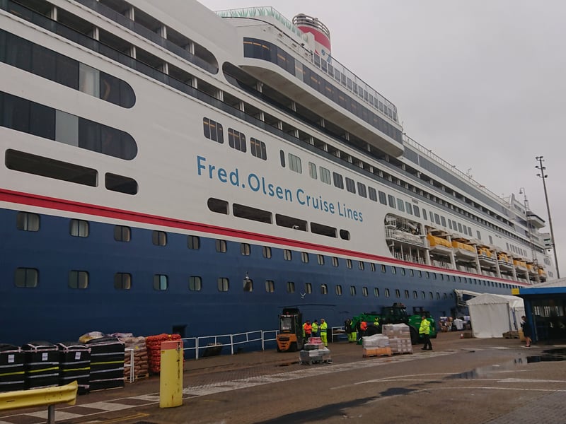 The luxurious cruise ship MS Borealis visited Portsmouth International Port on November 23, 2024, while the UK was being hit by Storm Bert. Fred Olsen will be running 14 cruise calls from Portsmouth this Winter season, taking tourists to the Canaries, Norway to see the Northern Lights, Caribbean, Spain and Portugal.