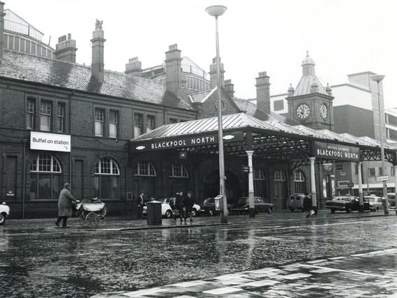 The old Blackpool North station, which was rebuilt in 1974